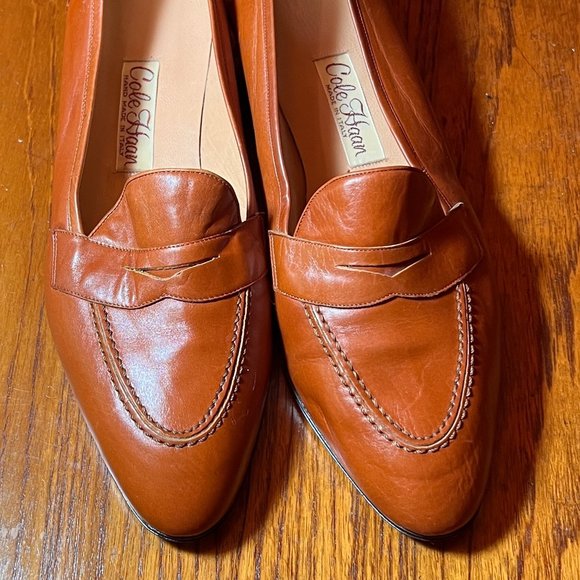Cole Haan NWOT size 10 tan leather made in italy - Picture 2 of 8